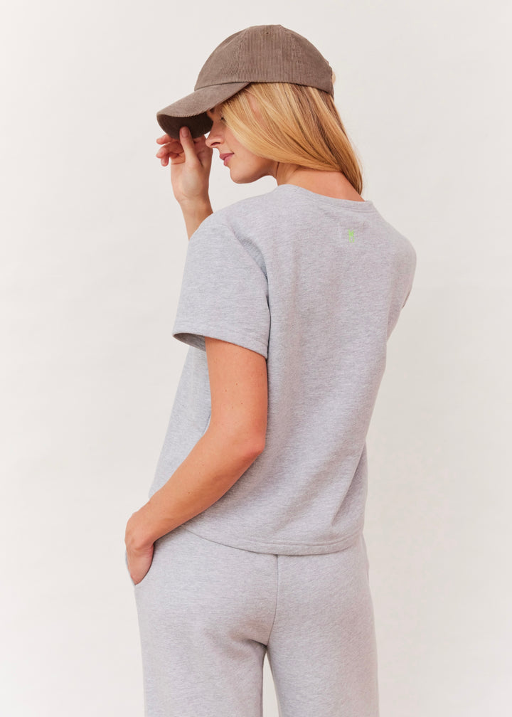 Soleil Tee in French Terry (Heather Grey)