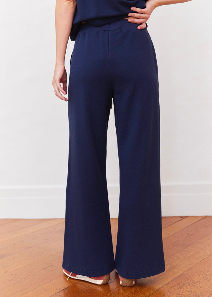 Portofino Pant in French Terry (Navy)