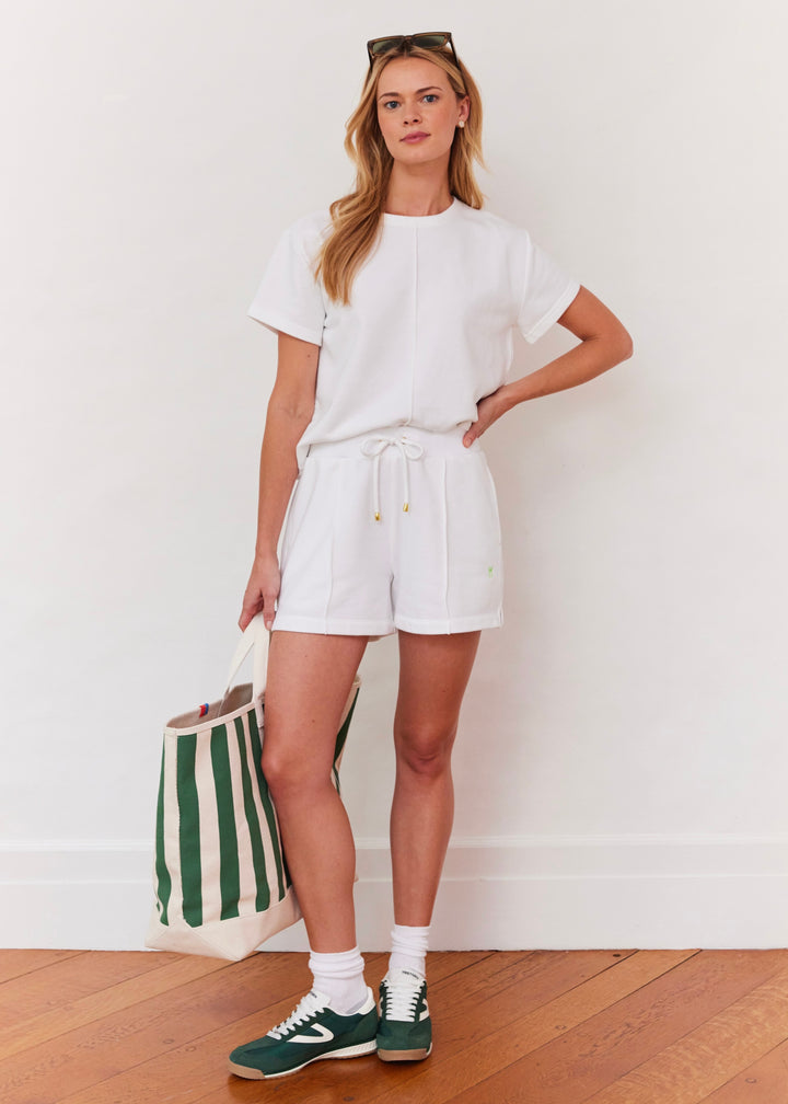 Soleil Tee in French Terry (White)