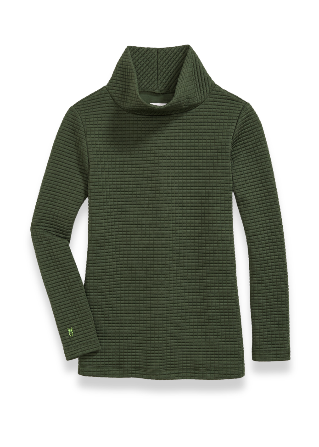 Cobble Hill Turtleneck in Waffle (Spruce)