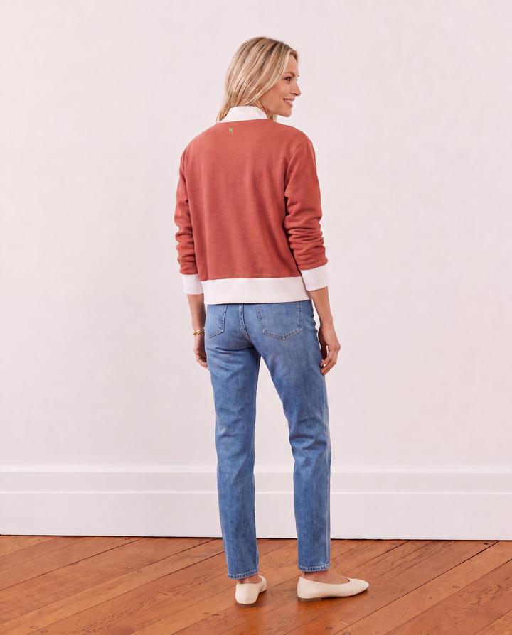 Stadium Jacket in French Terry (Cinnamon)