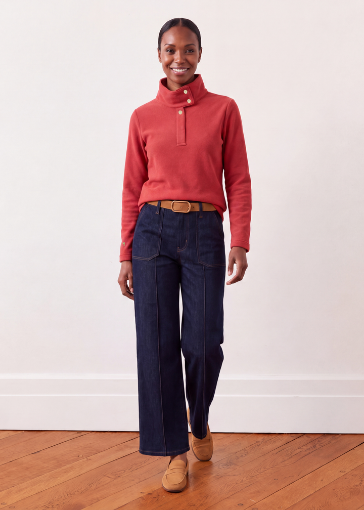 Starling Pullover in Vello Fleece (Cinnamon)