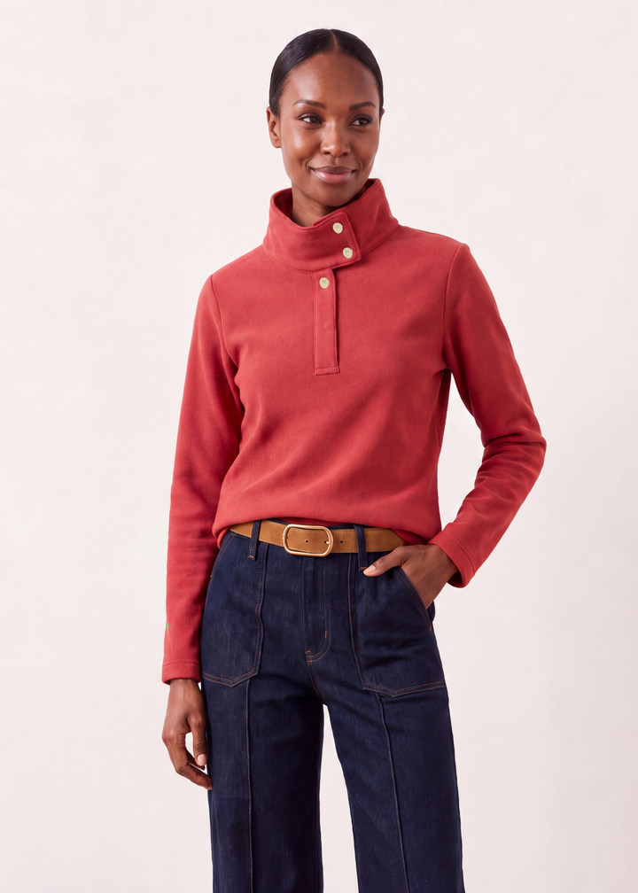 Starling Pullover in Vello Fleece (Cinnamon)