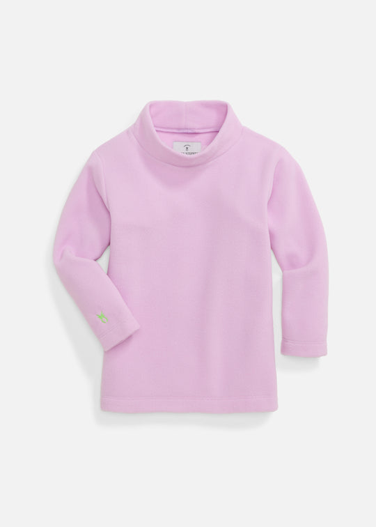 Toddler Turtleneck in Vello Fleece (Orchid Bouquet)