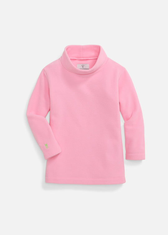Toddler Turtleneck in Vello Fleece (Prism Pink)