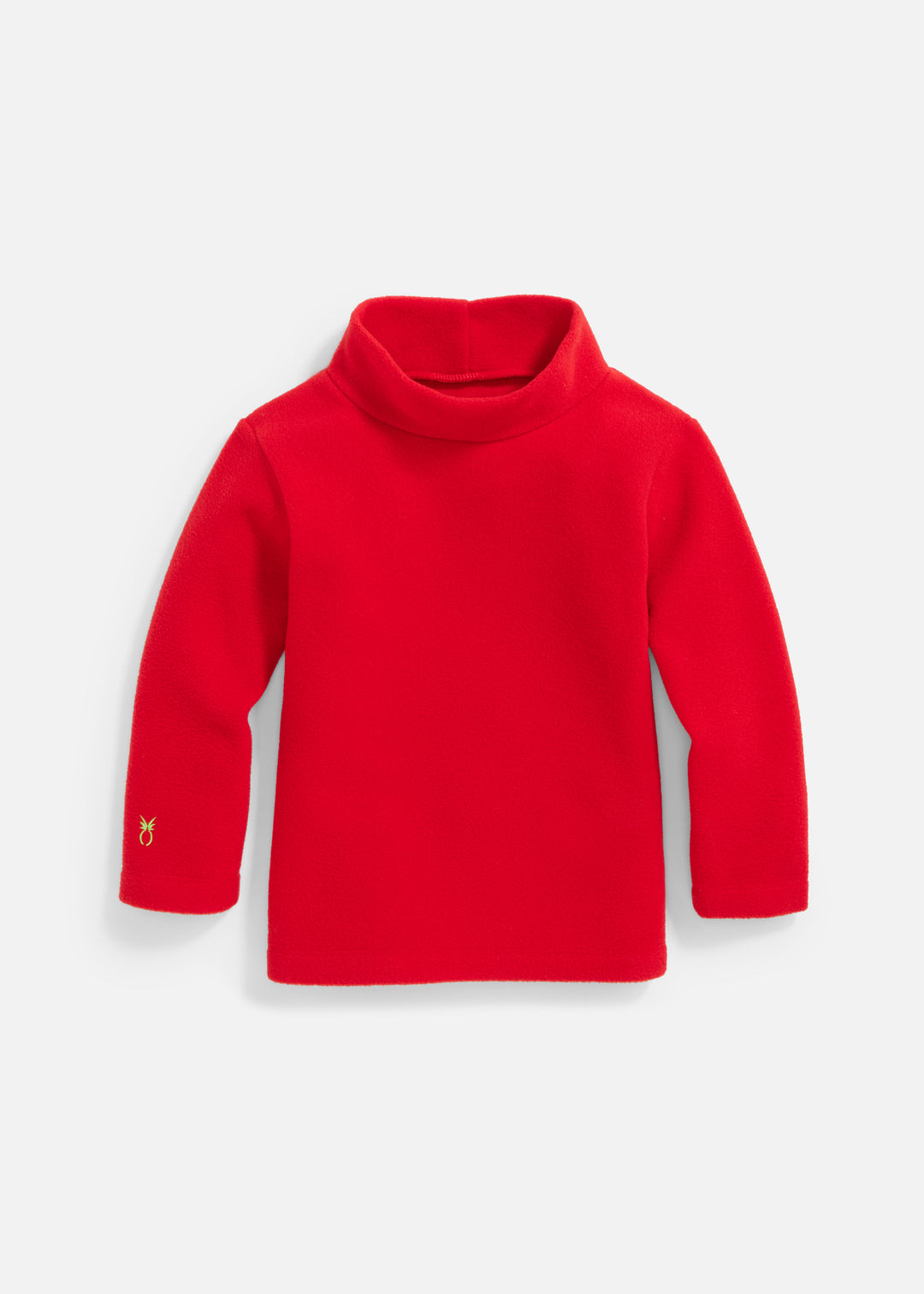 Toddler Turtleneck in Vello Fleece (Red)