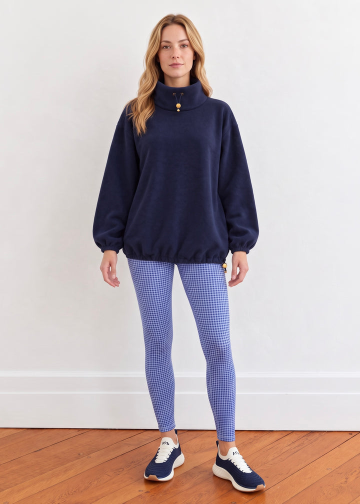 Union Street Pullover in Vello Fleece (Navy)