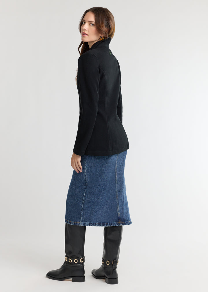 Wellington Blazer in Vello Fleece (Black)