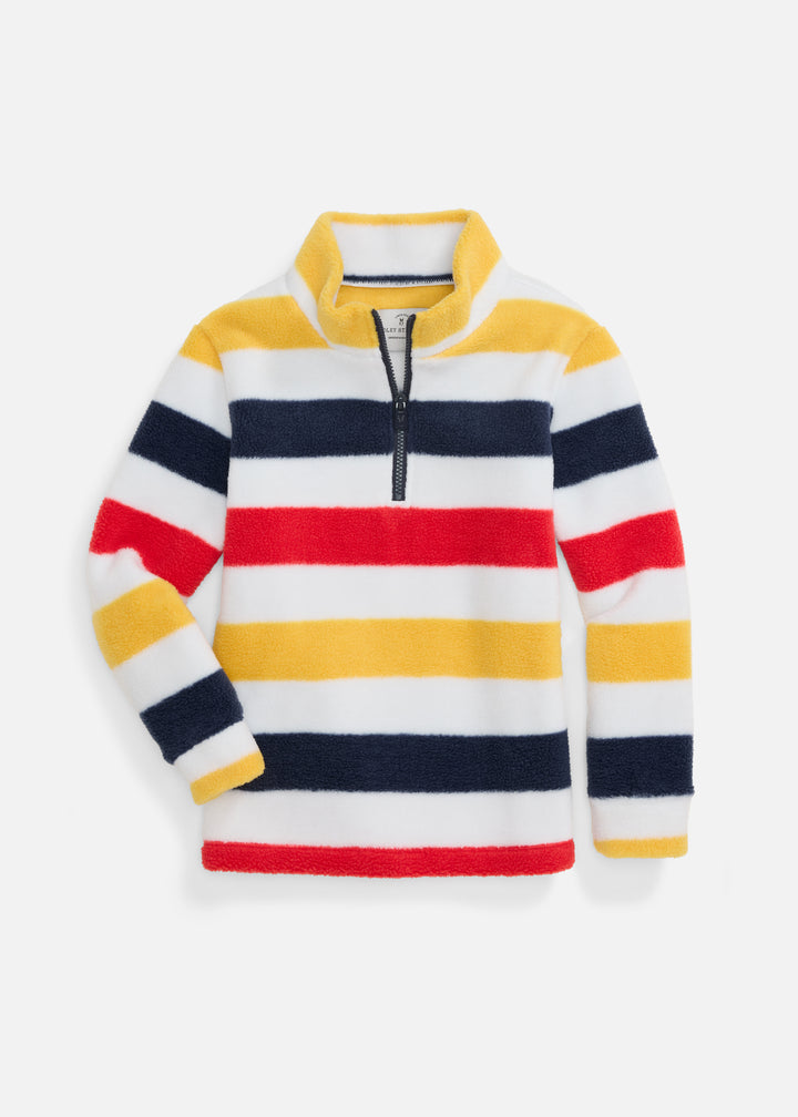 Kids Windabout Pullover in Sherpa Fleece (Camp Stripe)