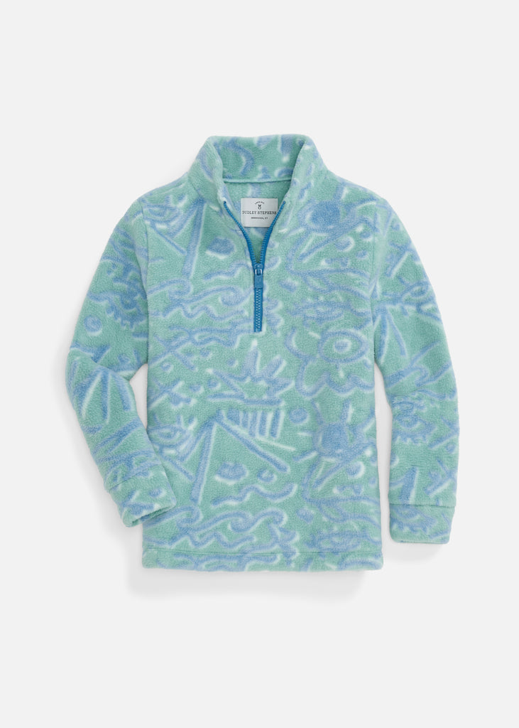 Kids Windabout Pullover in Sherpa Fleece (Sageborn) – Dudley Stephens