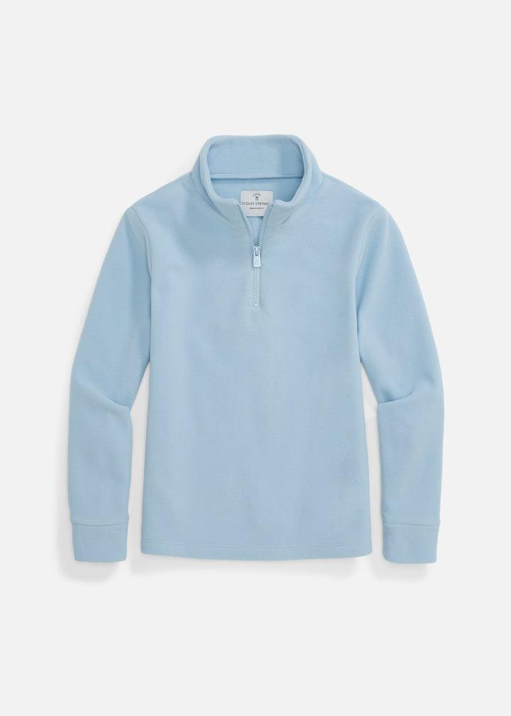 Kids Windabout Pullover in Vello Fleece (Ice Blue)