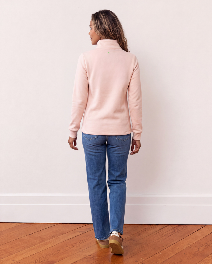 Waverly Pullover in Vello Fleece (Powder Blush)
