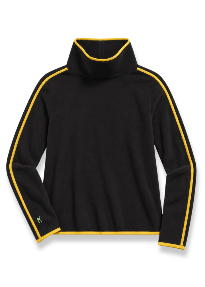 Park Slope with Tipping in Vello Fleece (Black/Marigold)