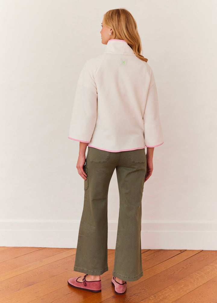 Catalina Jacket in Vello Fleece (Cream)