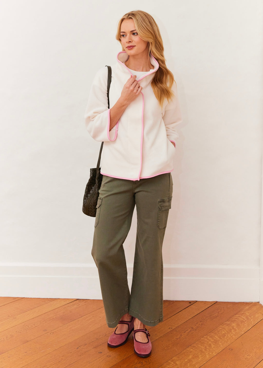 Catalina Jacket in Vello Fleece (Cream)