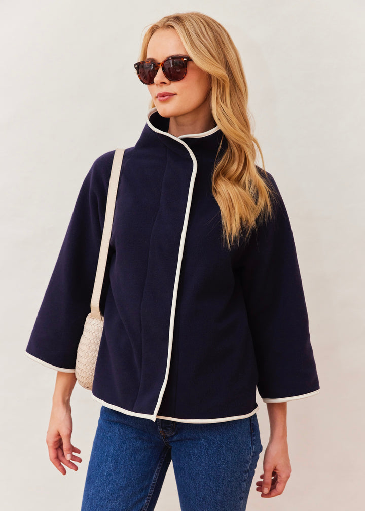 Catalina Jacket in Vello Fleece (Navy)