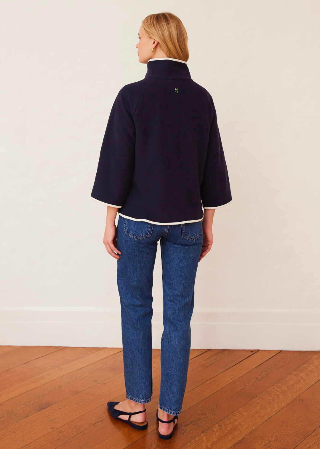 Catalina Jacket in Vello Fleece (Navy)