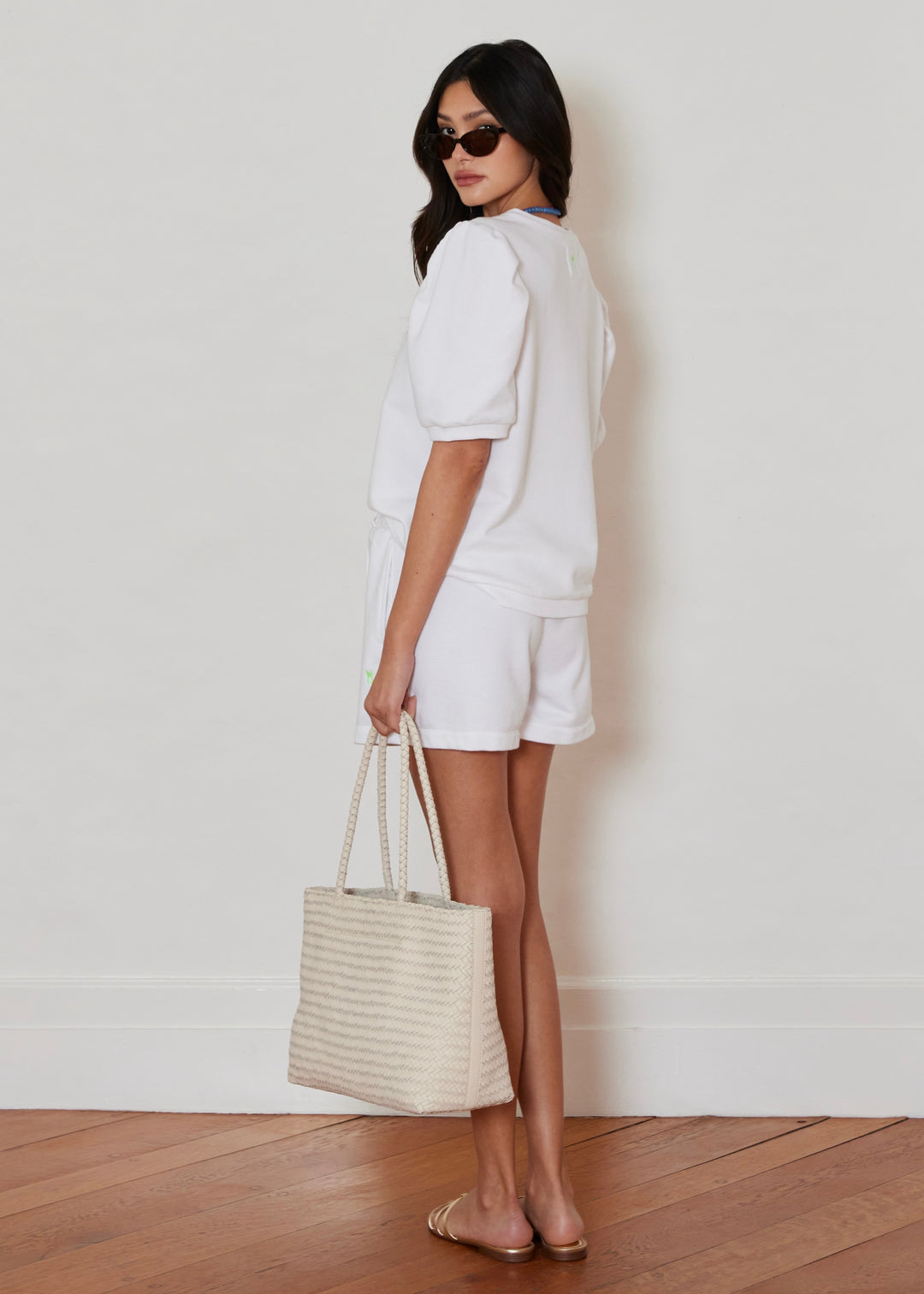 Cleo Top in French Terry (White)