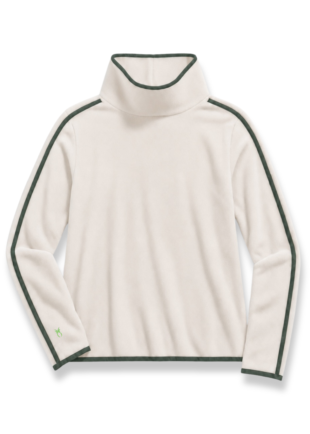 Park Slope with Tipping in Vello Fleece (Cream/Spruce)