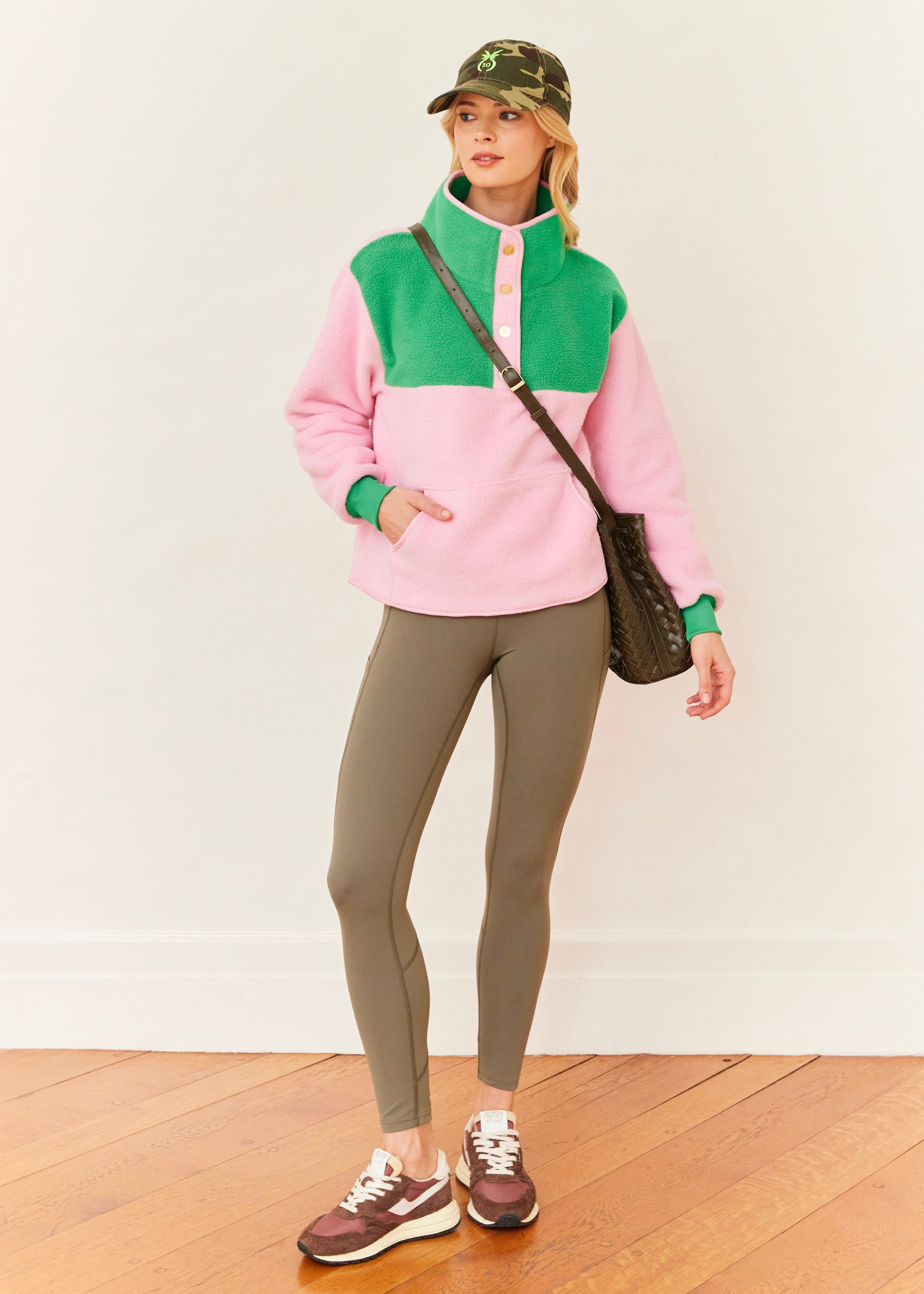 Finlay Pullover in Sherpa Fleece (Prism Pink/Jelly Bean) – Dudley