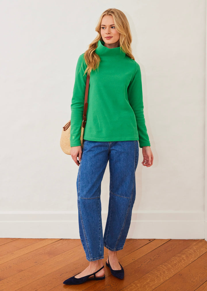 Greenpoint Turtleneck in Terry Fleece (Jelly Bean)