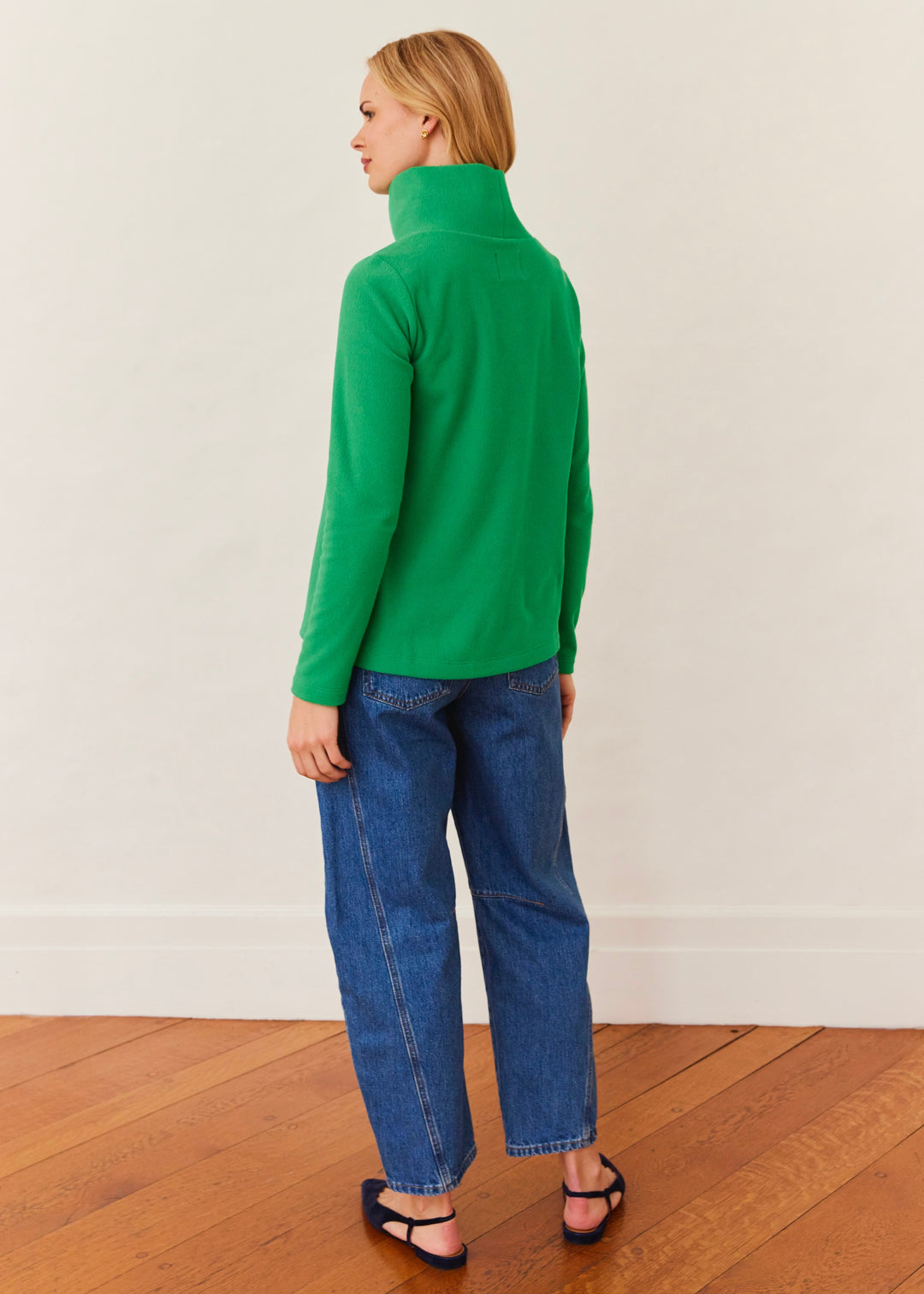 Greenpoint Turtleneck in Terry Fleece (Jelly Bean)