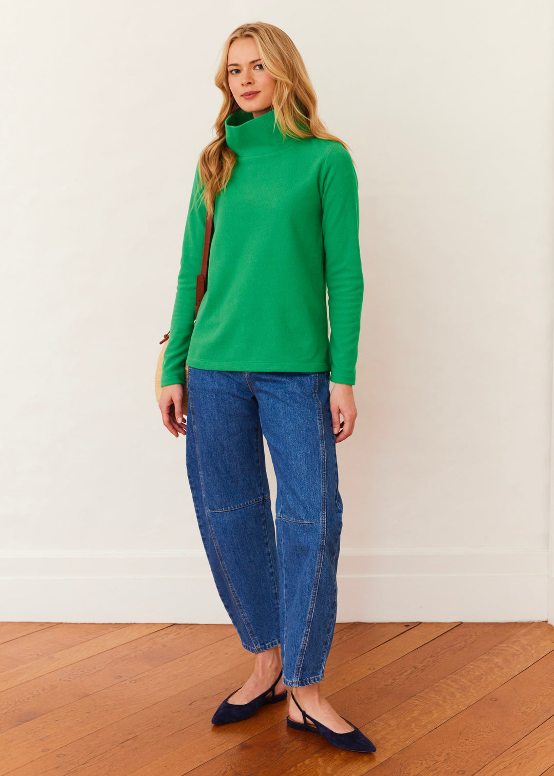 Greenpoint Turtleneck in Terry Fleece (Jelly Bean)