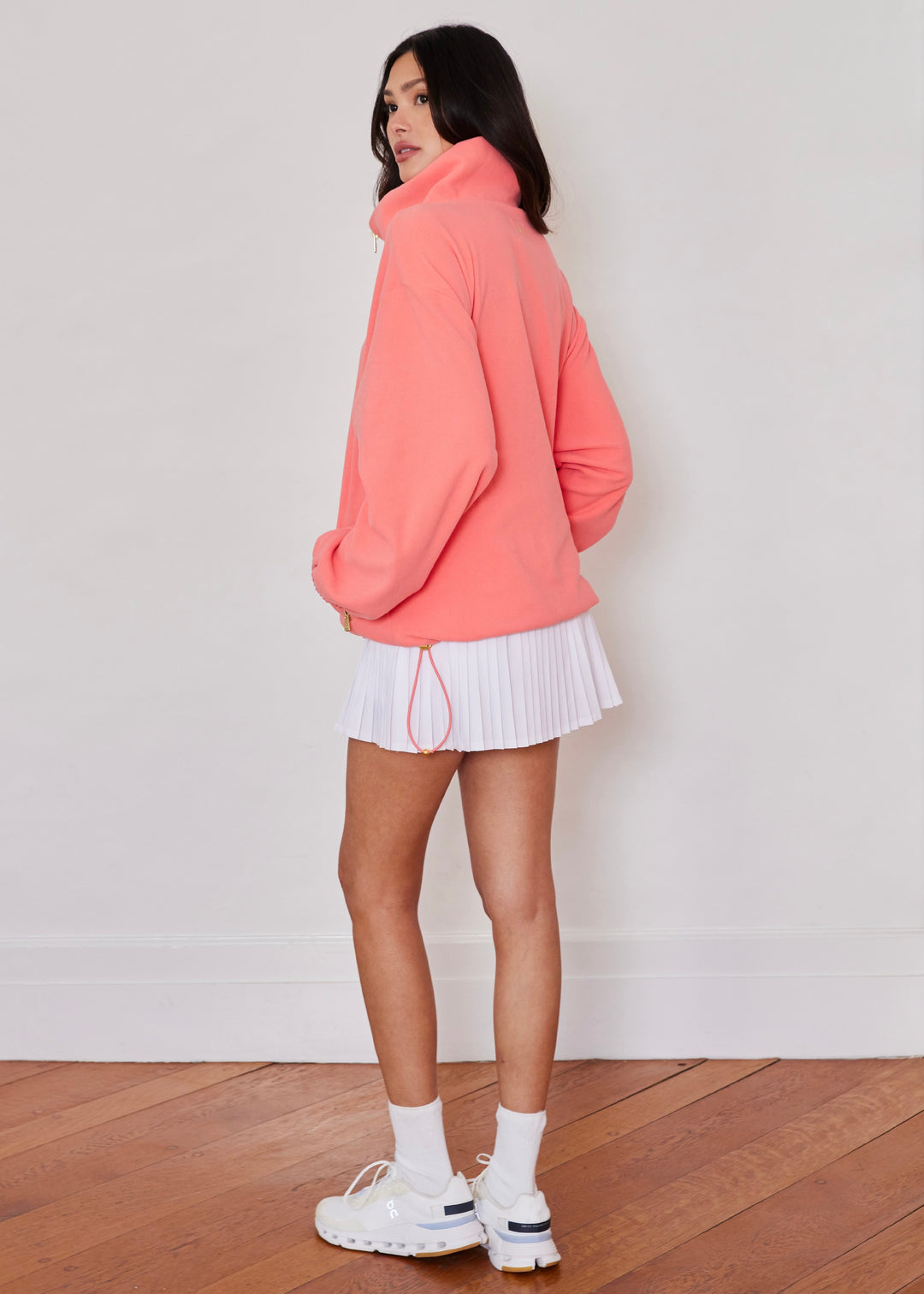Hartley Pullover in Terry Fleece (Hibiscus)