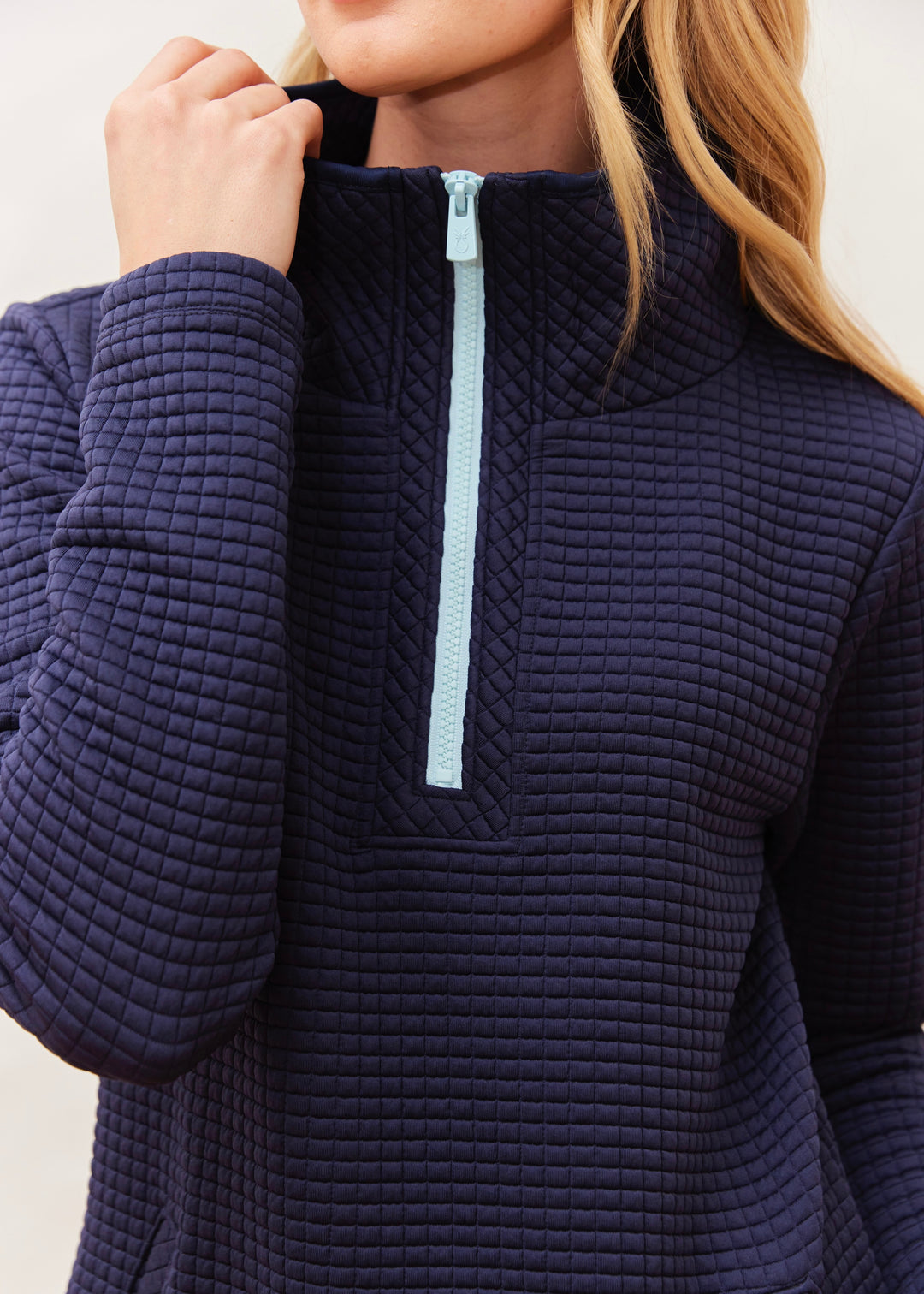 Laurel Pullover in Waffle (Navy)
