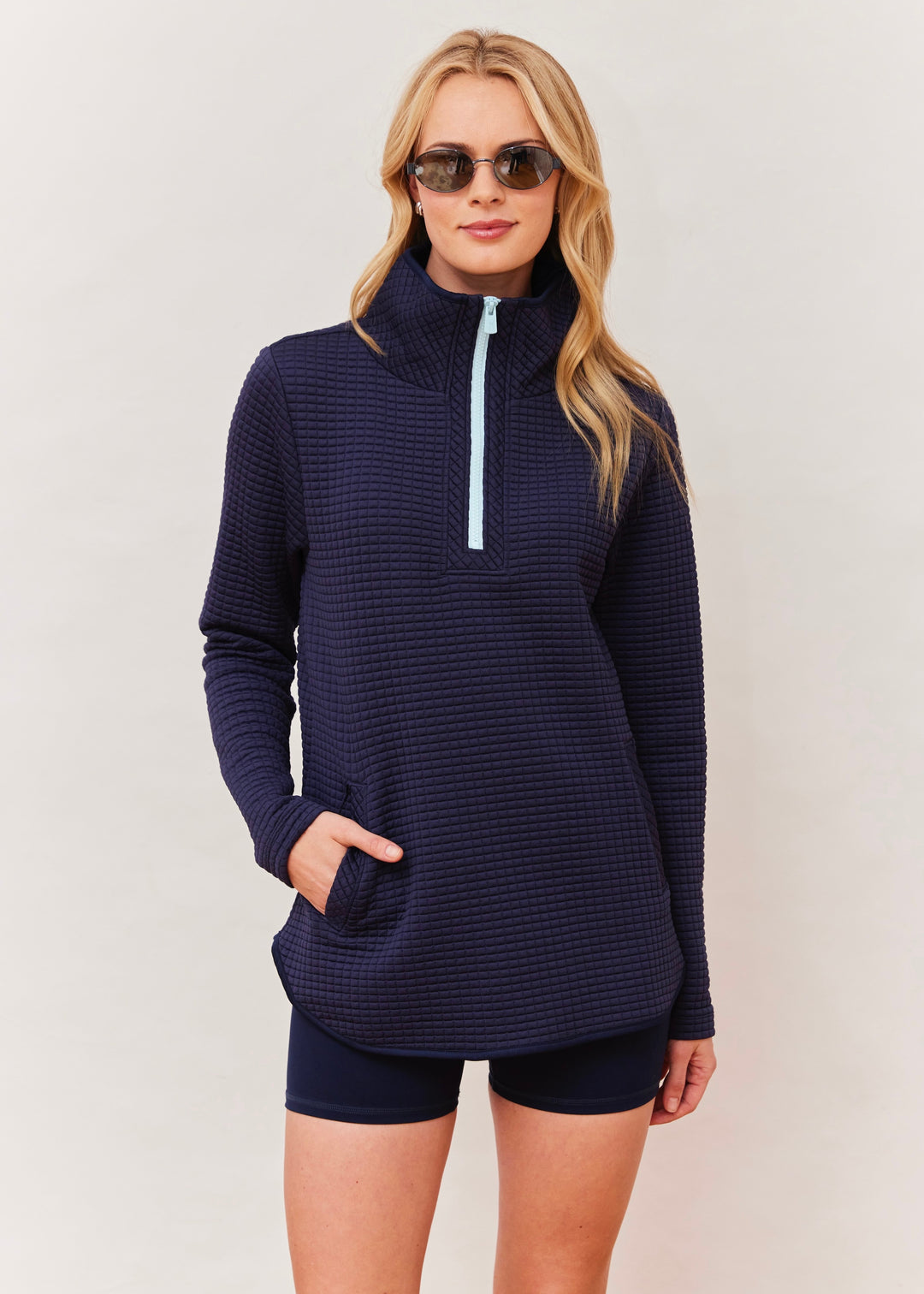 Laurel Pullover in Waffle (Navy)