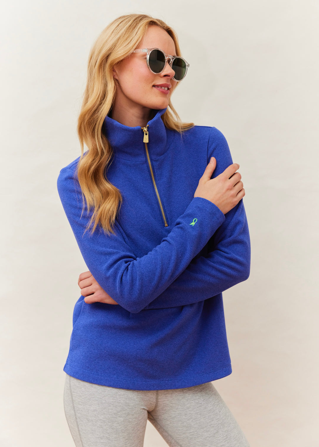 Manchester Pullover in Terry Fleece (Cobalt)