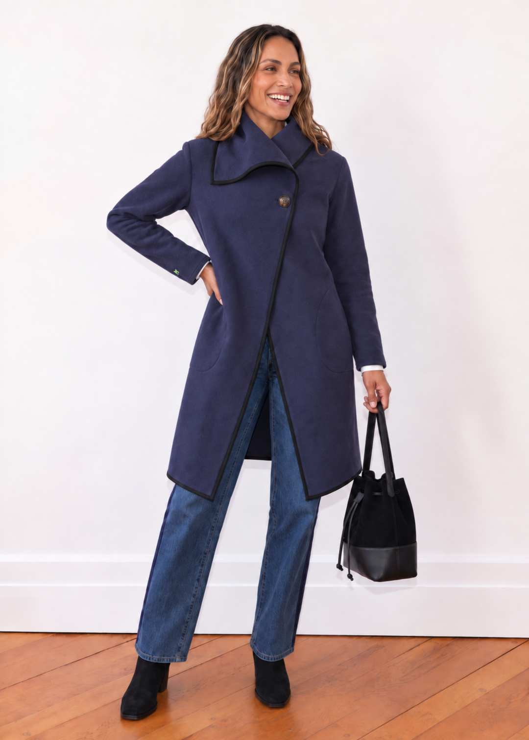 Mayfield Jacket in Vello Fleece (Navy)