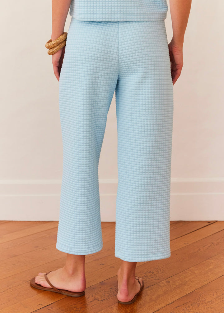 Palisades Pant in Waffle (Crystal Blue)