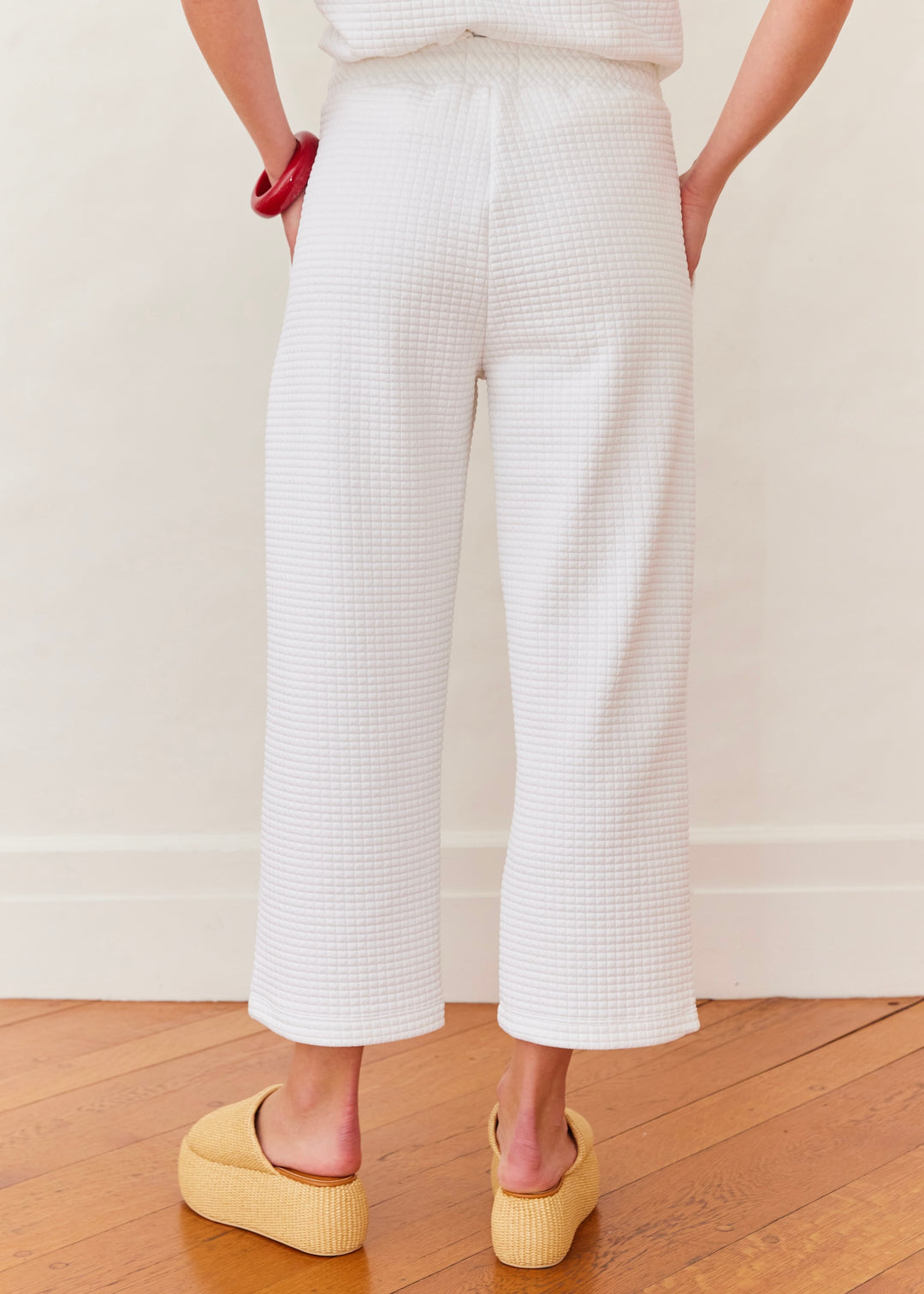Palisades Pant in Waffle (White)