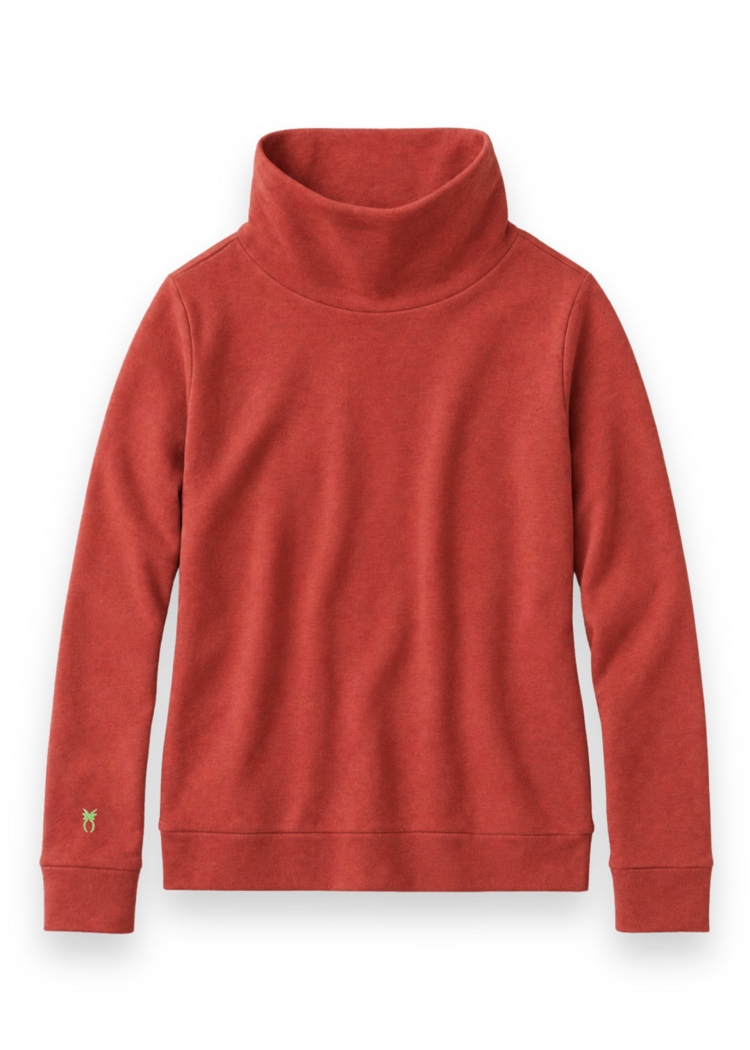 Park Slope Turtleneck in French Terry (Cinnamon)