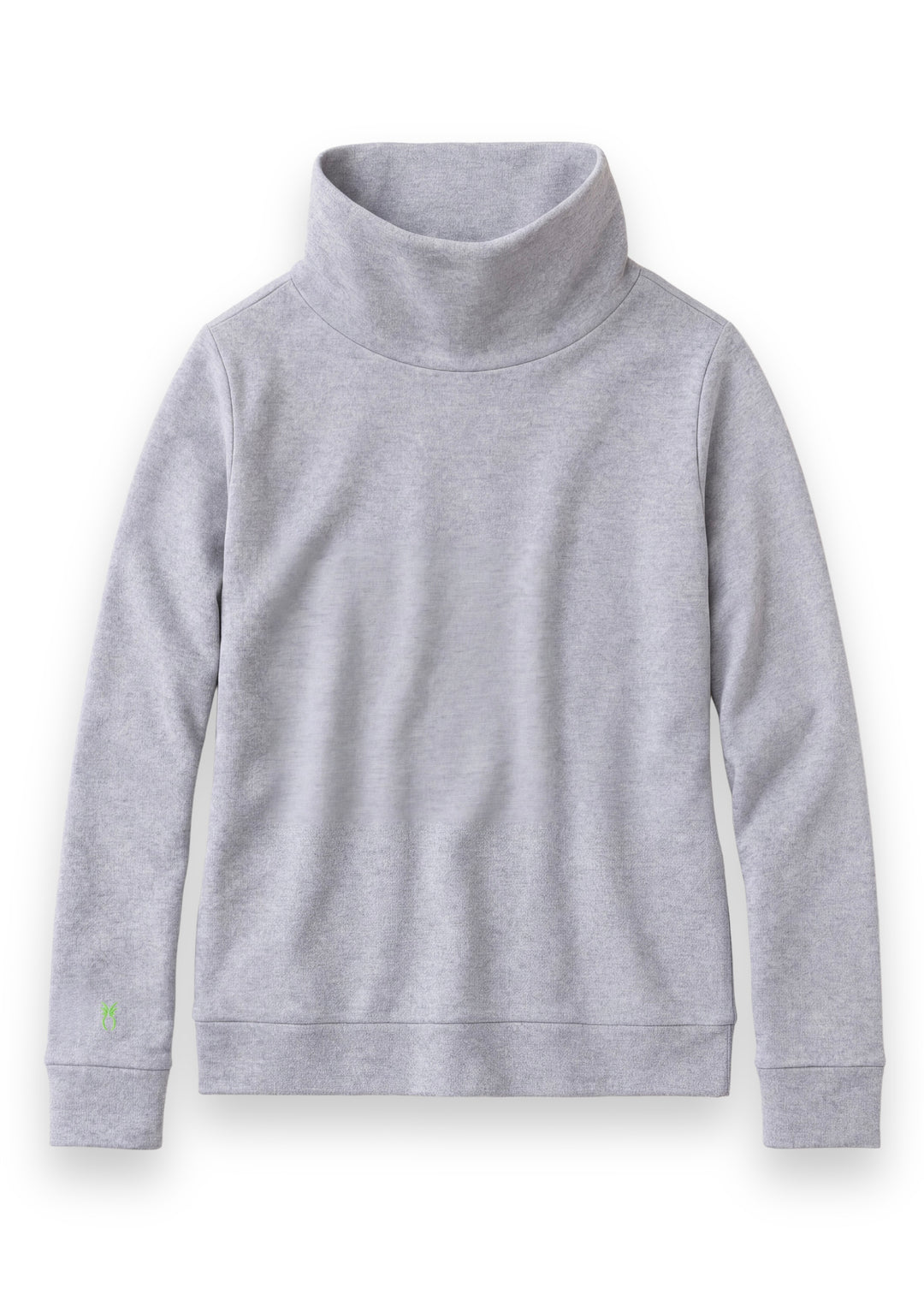 Park Slope Turtleneck in French Terry (Heather Grey)