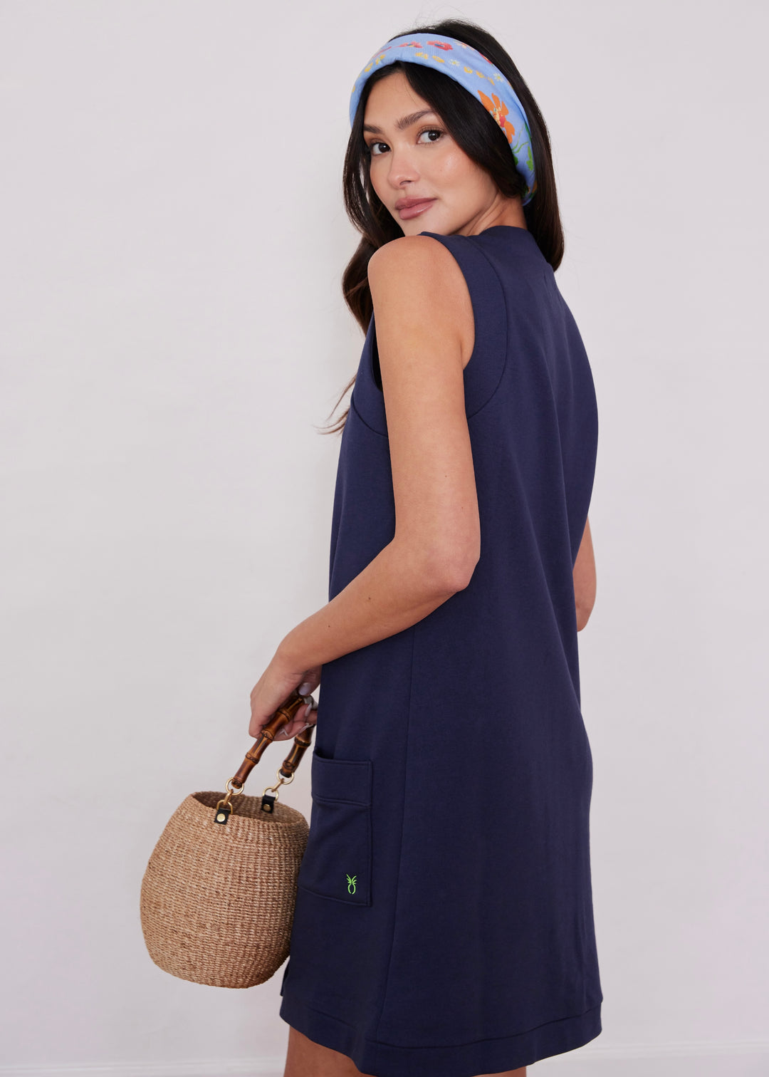 Portside Coverup in French Terry (Navy)