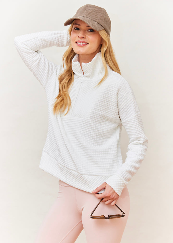 Putnam Pullover in Waffle (White)