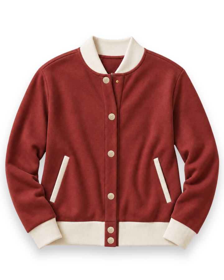 Stadium Jacket in French Terry (Cinnamon)