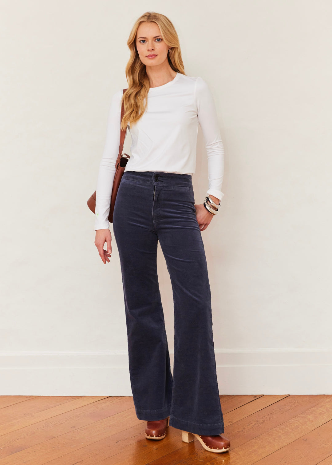 Tillary Crewneck in Repreve® Stretch (White)