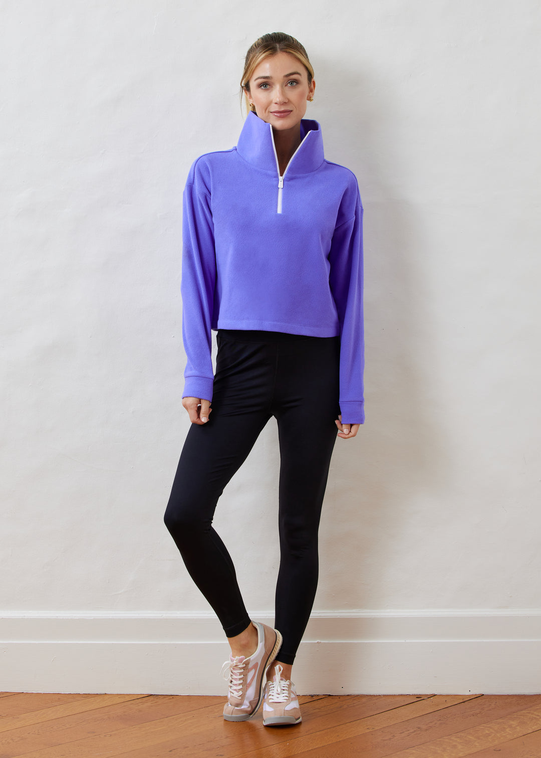 Dunning Pullover in Terry Fleece (Royal Violet)