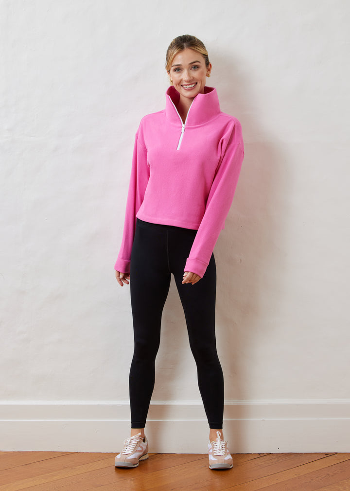 Dunning Pullover in Terry Fleece (Bubble Gum Pink)