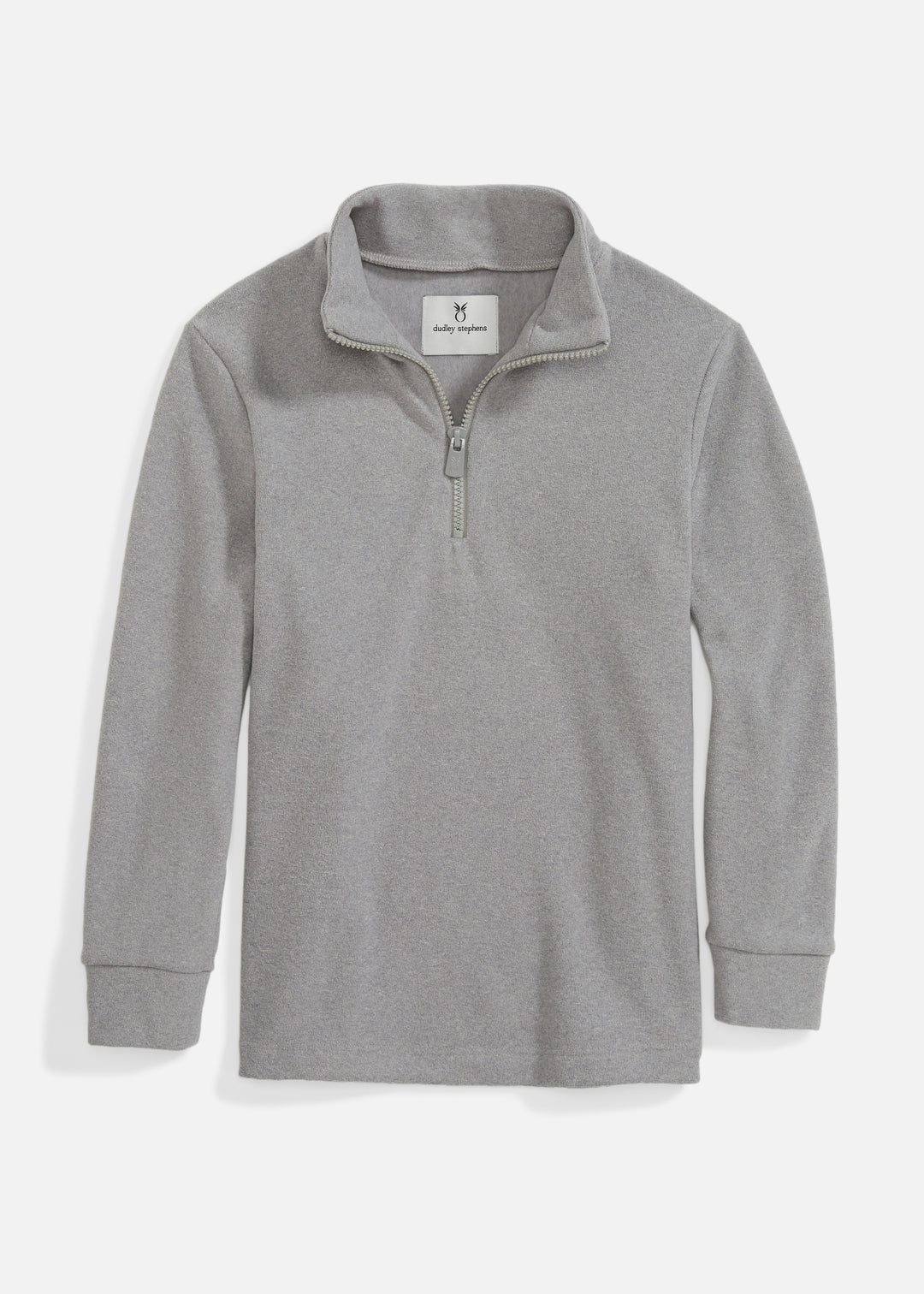 Kids Windabout Pullover in Terry Fleece (Heather Grey)