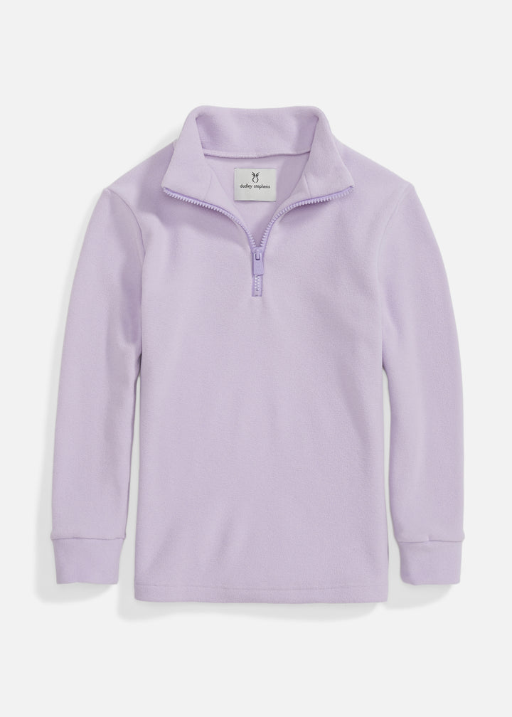 Kids Windabout Pullover in Terry Fleece (Lavender)