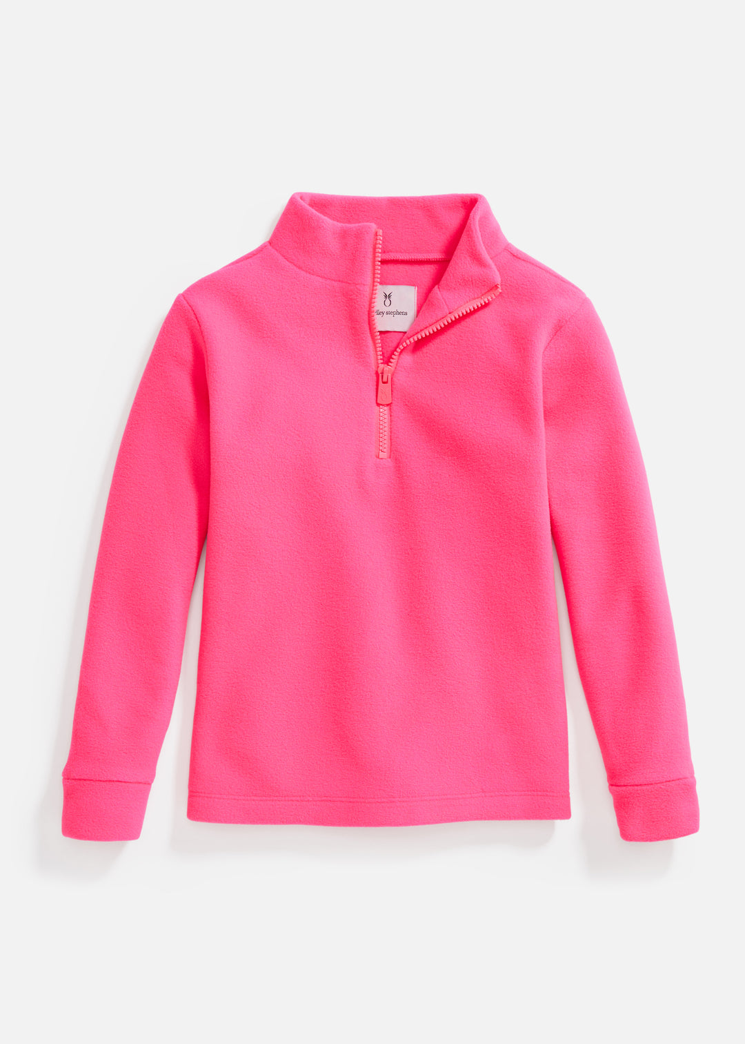 Kids Windabout Pullover in Vello Fleece (Neon Pink)